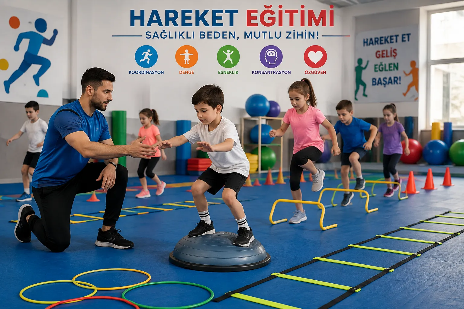 Manisa Hareket Eğitimi ve Eğitsel Oyunlar Kursu (02-05 Yaş)