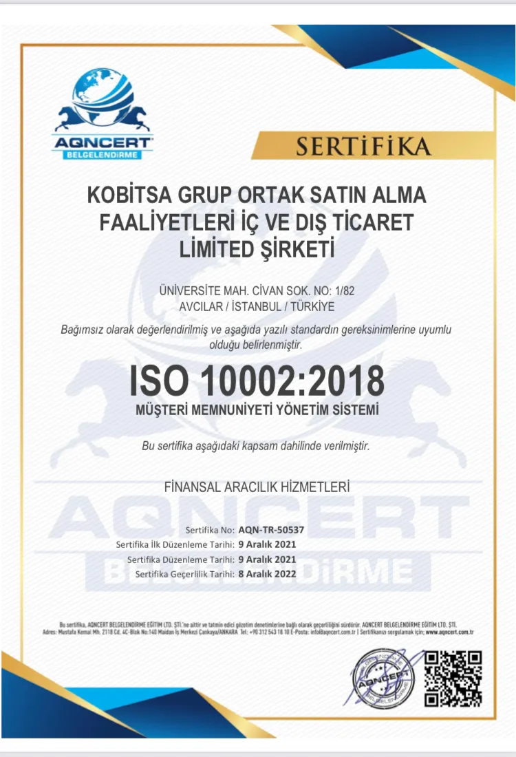 ISO 10002 Müşteri Memnuniyeti Yönetimi Belgesi