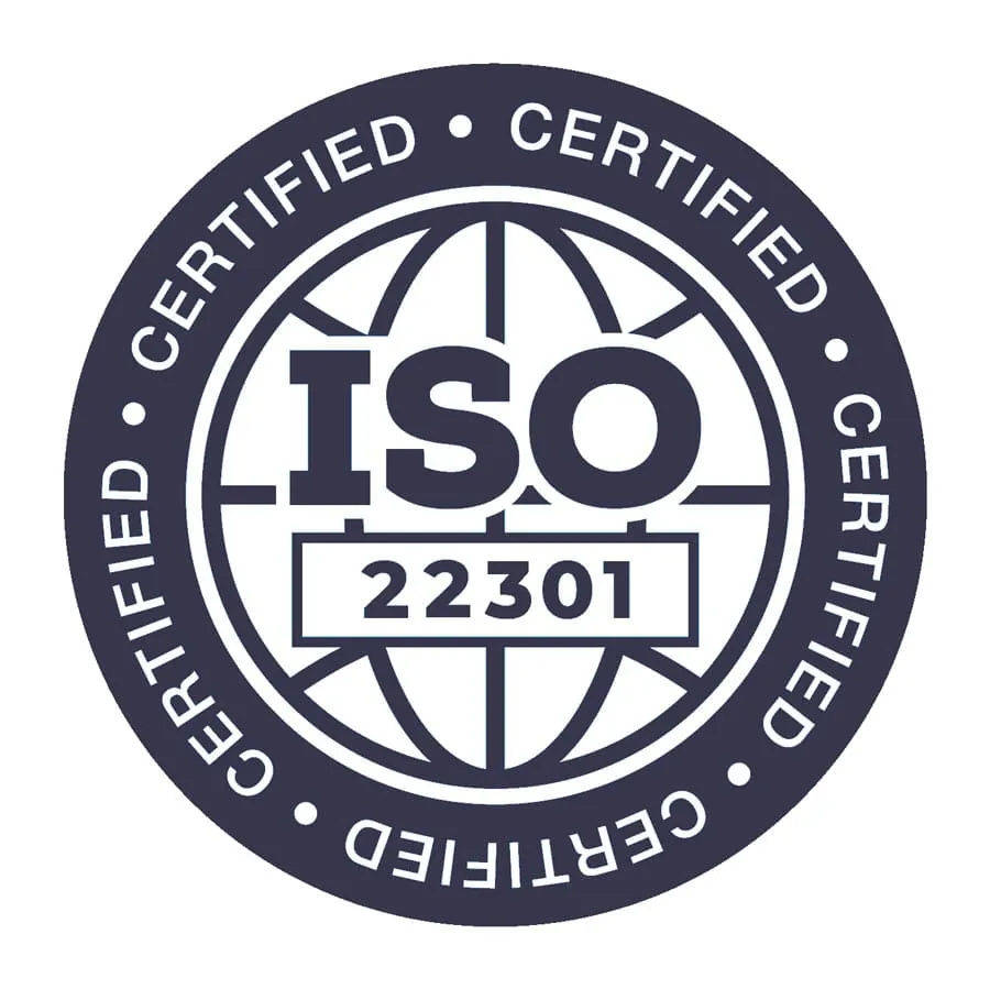 ISO 22301 Toplumsal Güvenlik ve İş Sürekliliği Belgesi