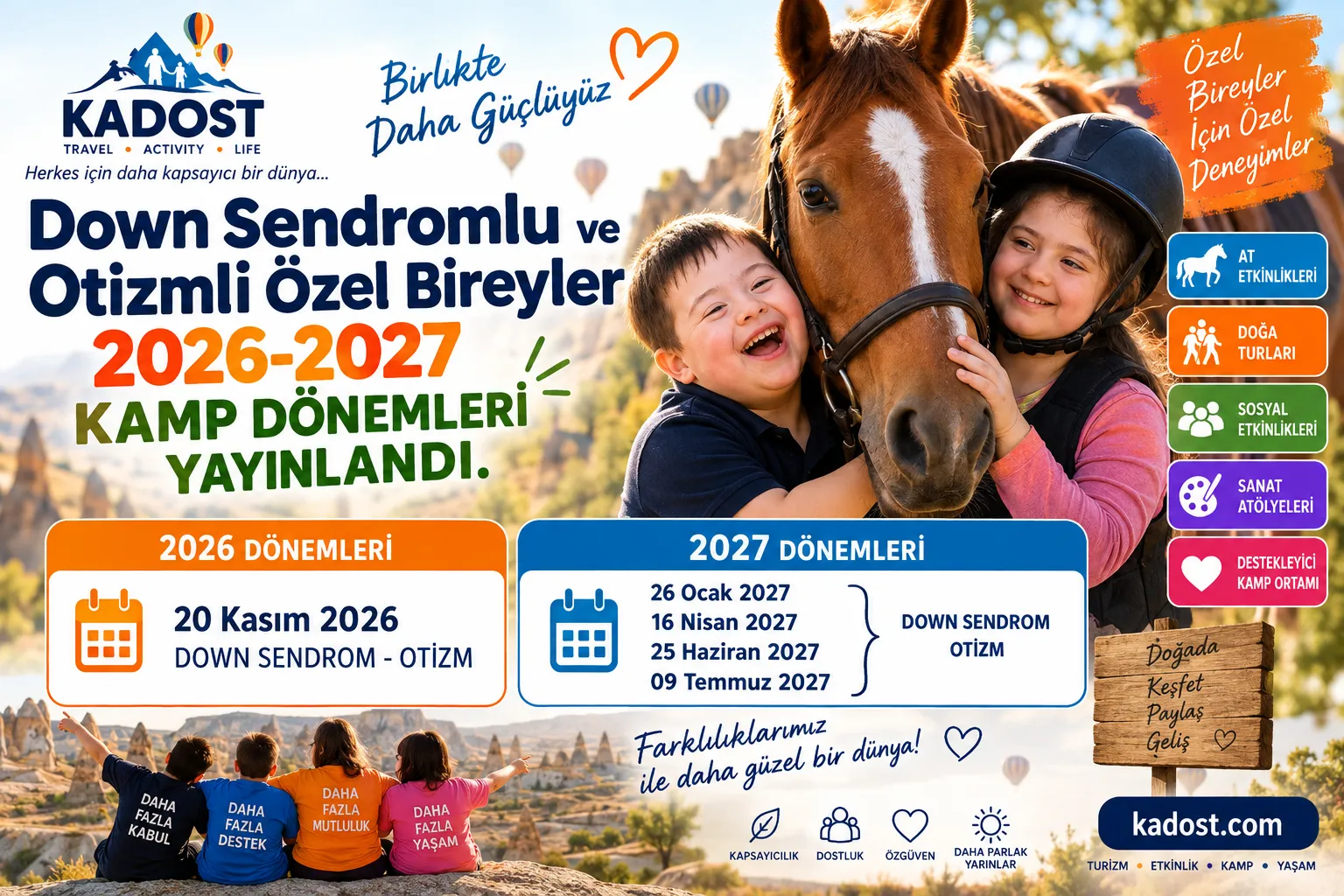 Down Sendromlu ve Otizmli Bireyler Kampı