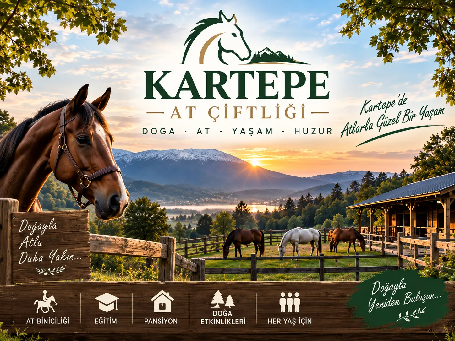 Kartepe At Turu, Kartepe Binicilik Kursu, Kartepe At Pansiyonu