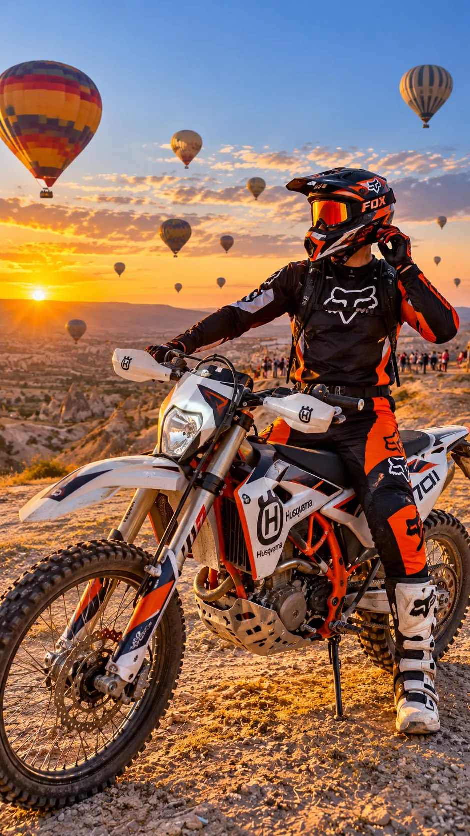 Enduro-Tour bei Sonnenaufgang in Kappadokien