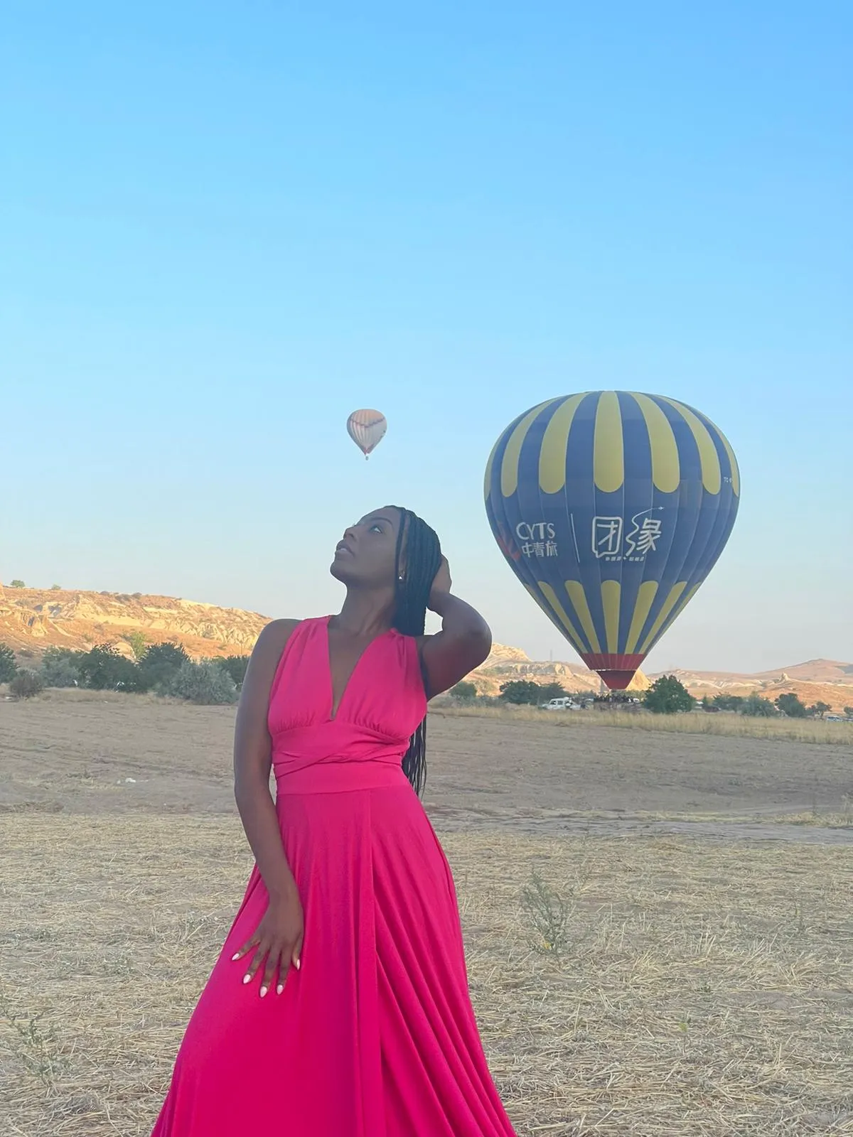 Kapadokya PEMBE Elbise Kiralama