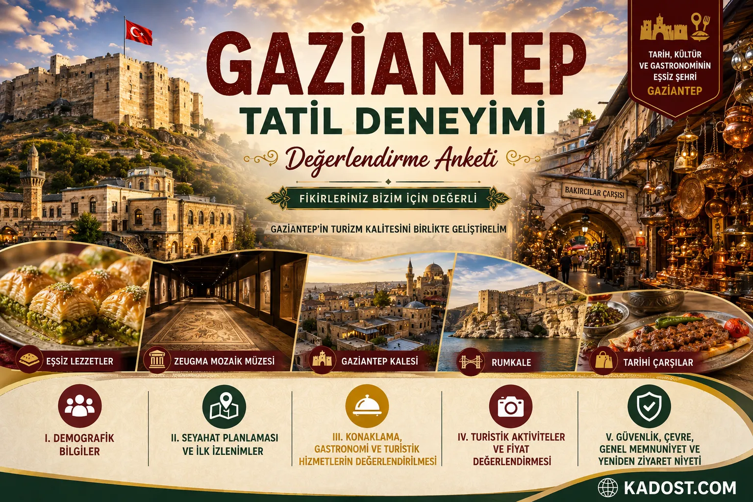 Gaziantep Tatil Deneyimi Anketi