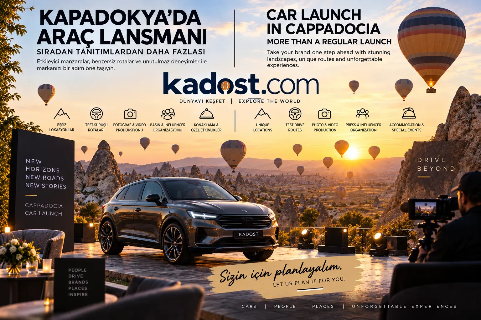 Kapadokya'da Araç Tanıtım, Araç Lansmanı Nasıl Yapılır?