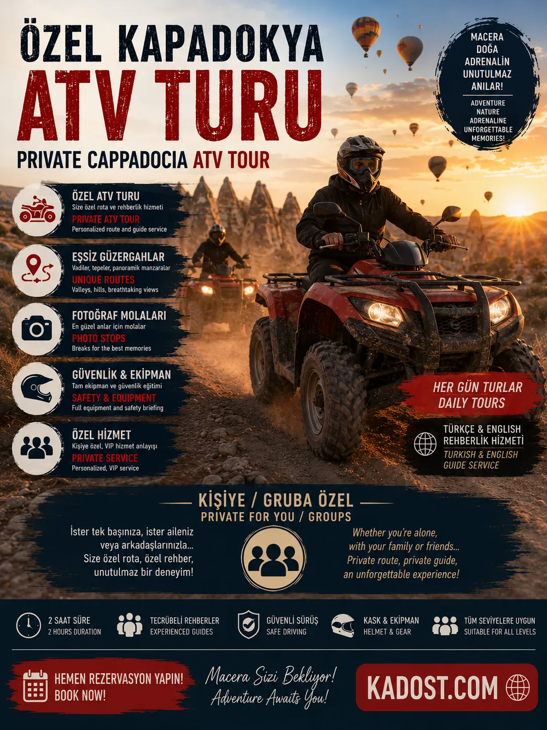 Kapadokya Özel Atv Turu