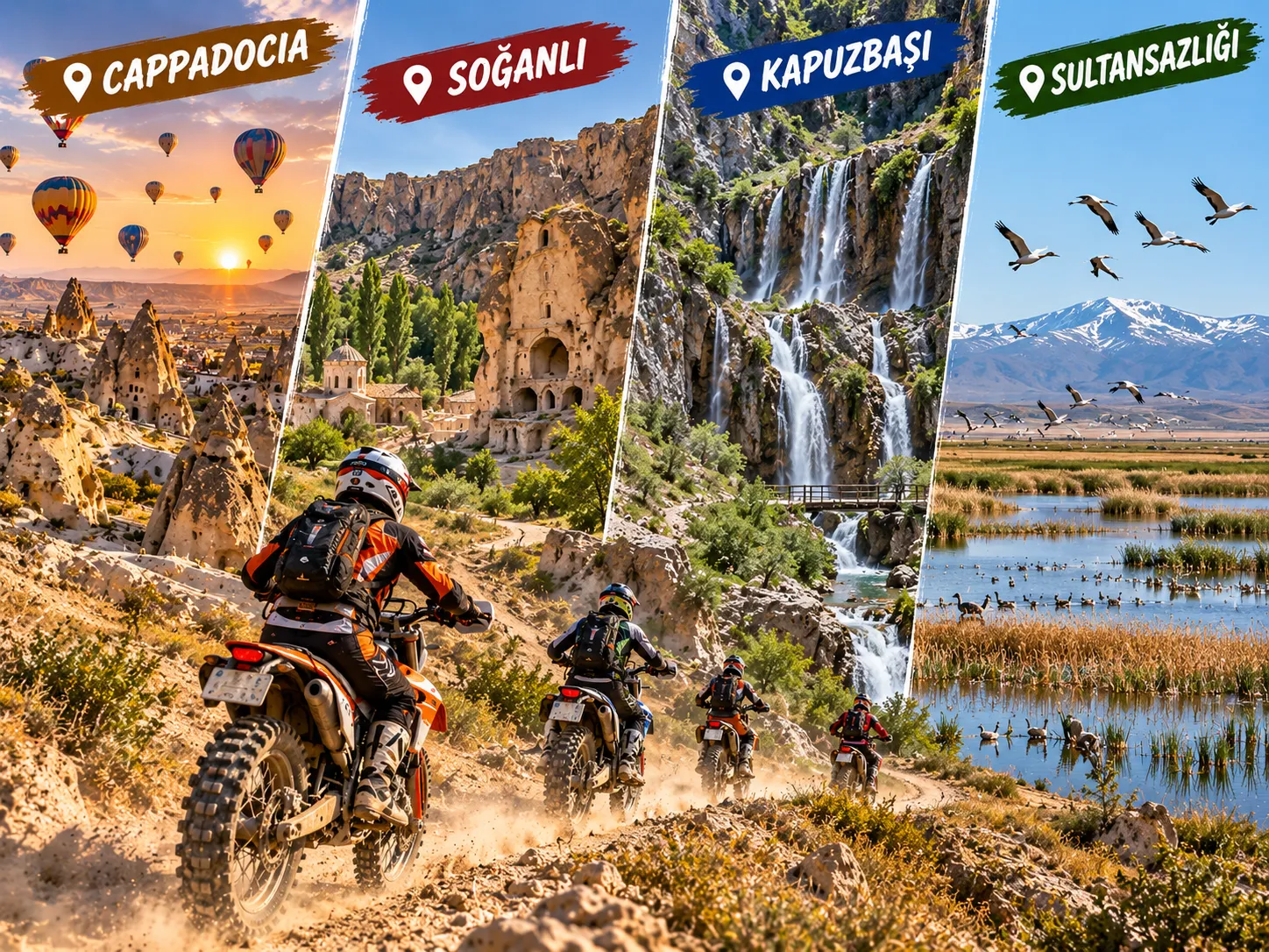 Kappadokien, Soganli, Kapuzbasi, Sultansazligi Enduro-Tour