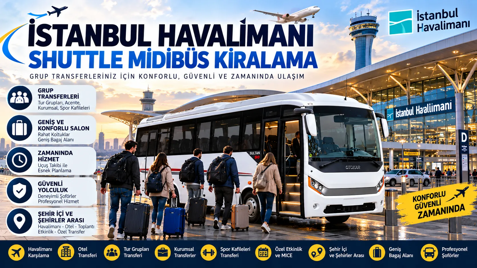 İstanbul Havaalanı Midibüs Kiralama
