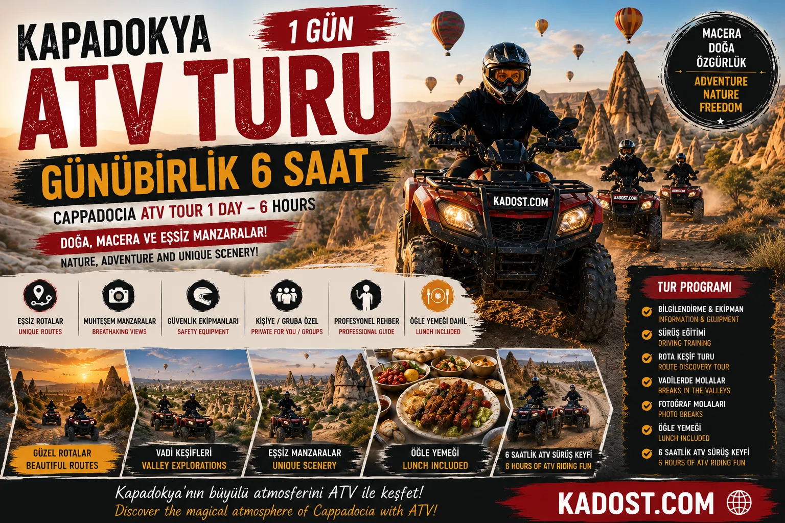 Kapadokya ATV Turu (6Saat)