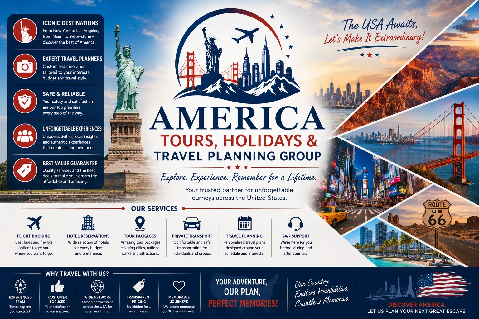 Amerika Turları, Tatil, Seyahat Planlama Grubu