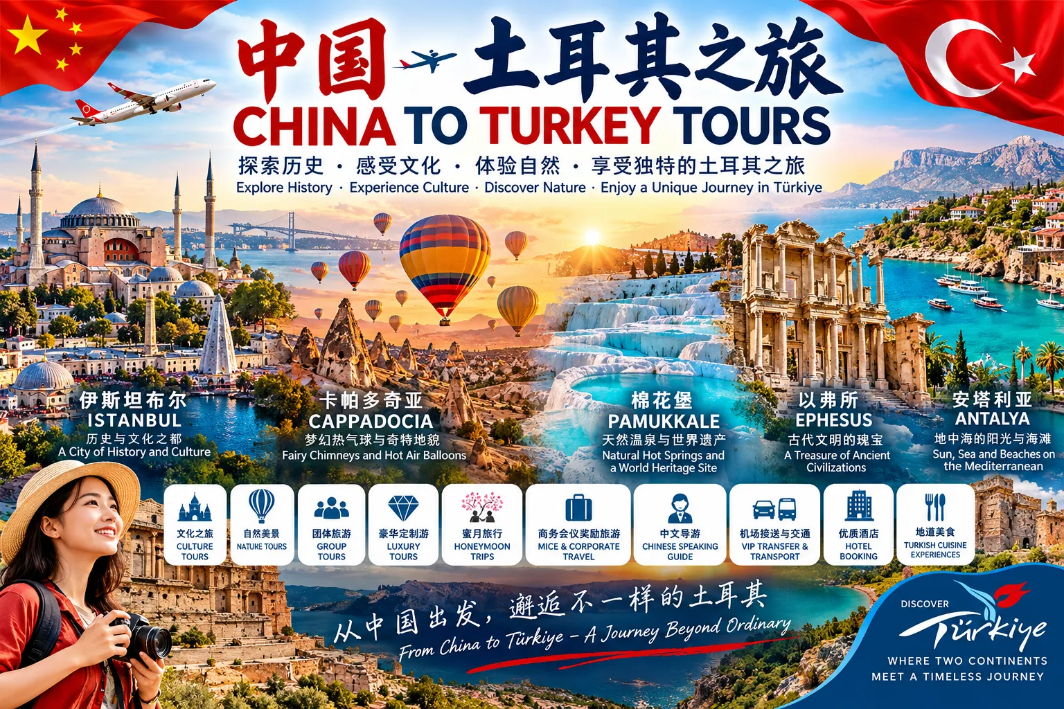 Çin Türkiye Turu, Çin'den Türkiye'ye Tur, Çin Türkiye Tatil, Çin Türkiye Seyahat, Çinli Tu